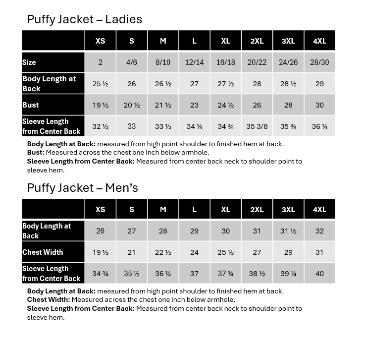 CVDA Embroidered Puffy Jacket (4202)