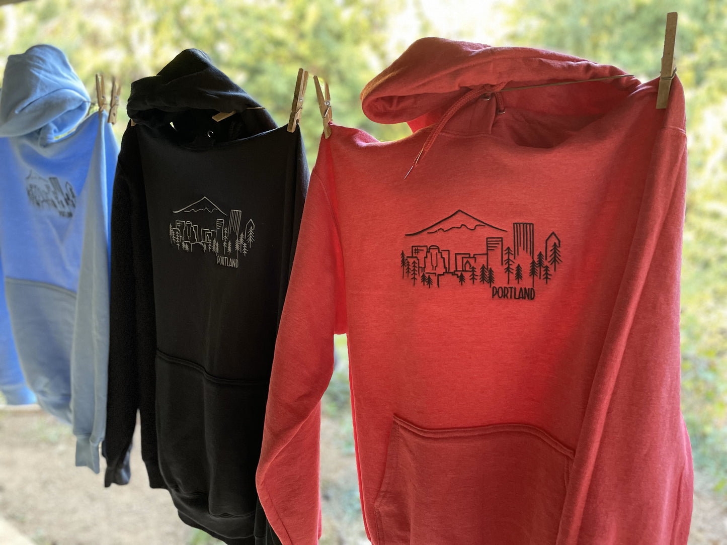 PDX, OR Skyline Hoodie - S1007